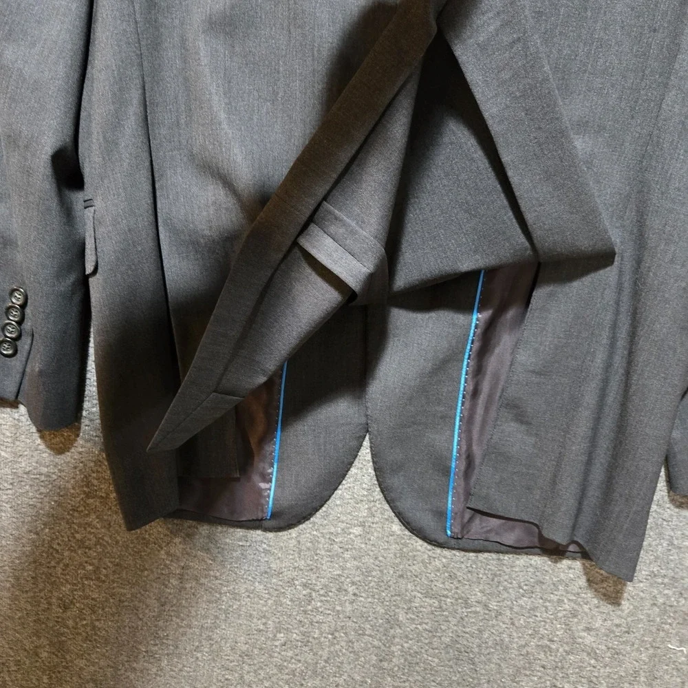 Brooks Brothers Milano Reda Brookscool Unstructured Blazer Charcoal Gray Sz 40S